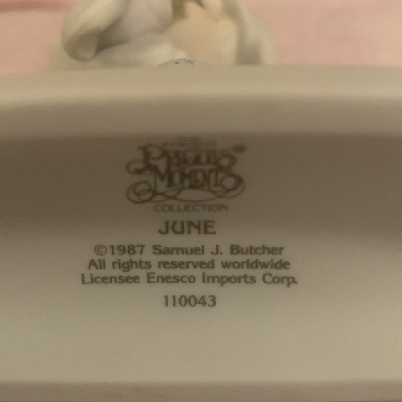 Precious Moments Porcelain Figure- June - Picture 4 of 4